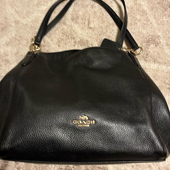 COACH EDDIE 31 PEBBLE GRAIN LEATHER SHOULDER BAG #80268 - Picture 2 of 11